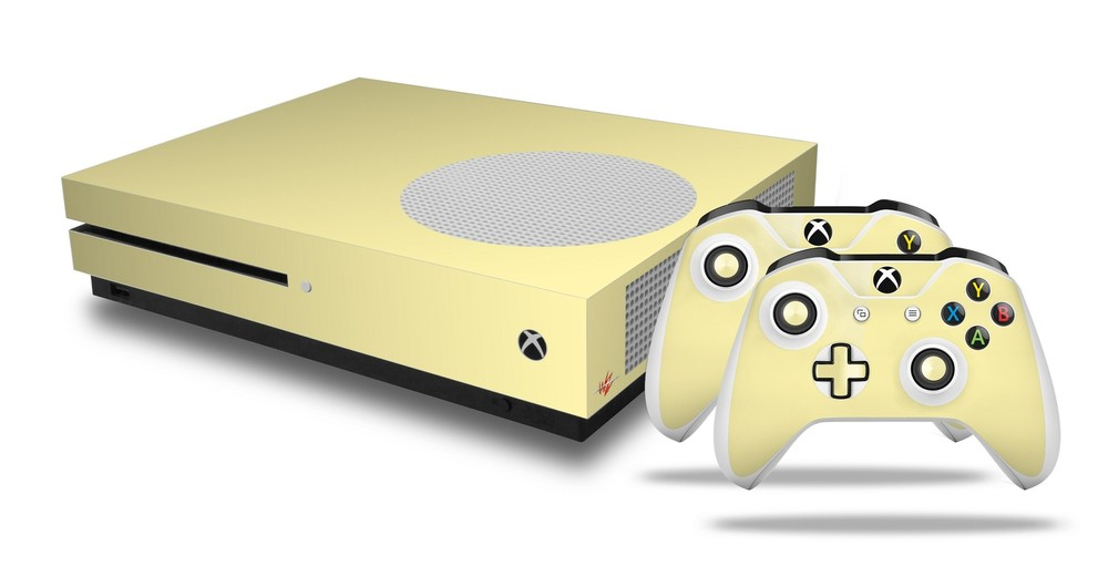 Skin XBOX One S Console Controller Solids Collection Yellow Sunshine