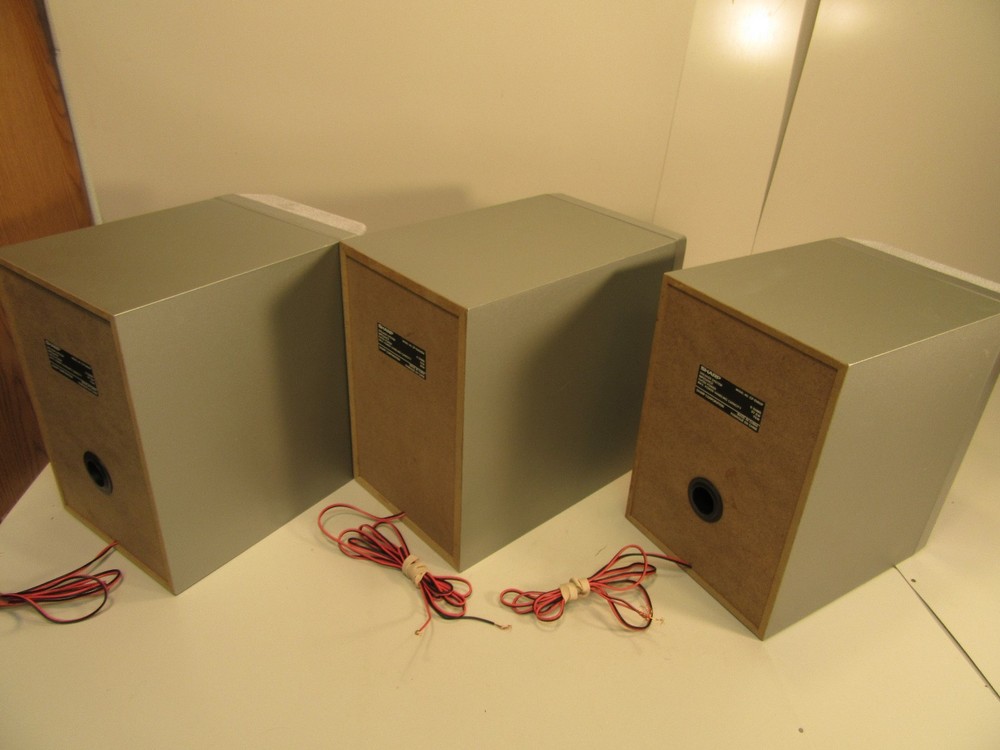 Three Sharp Component Speakers