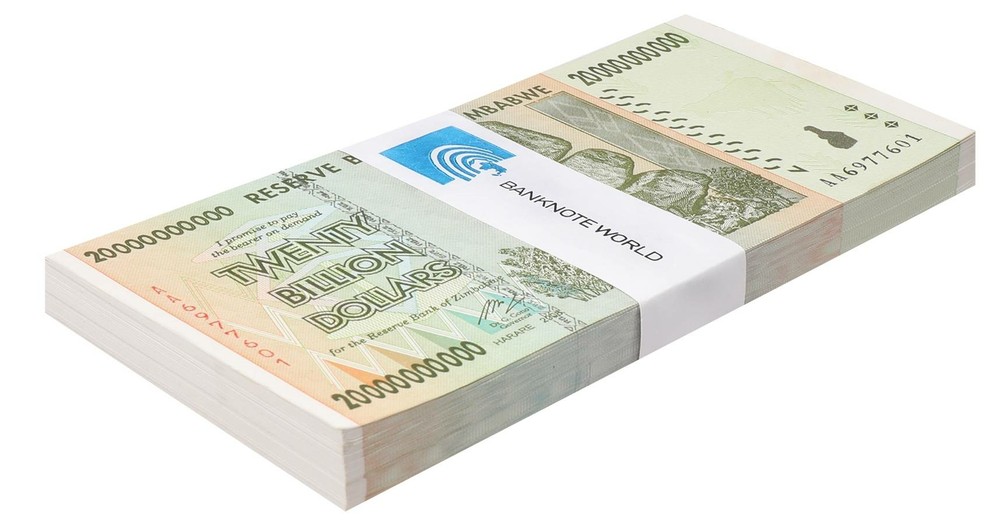 Zimbabwe 20 Billion Dollars, 2008, P-86, UNC X 100 PCS Bundle Pack