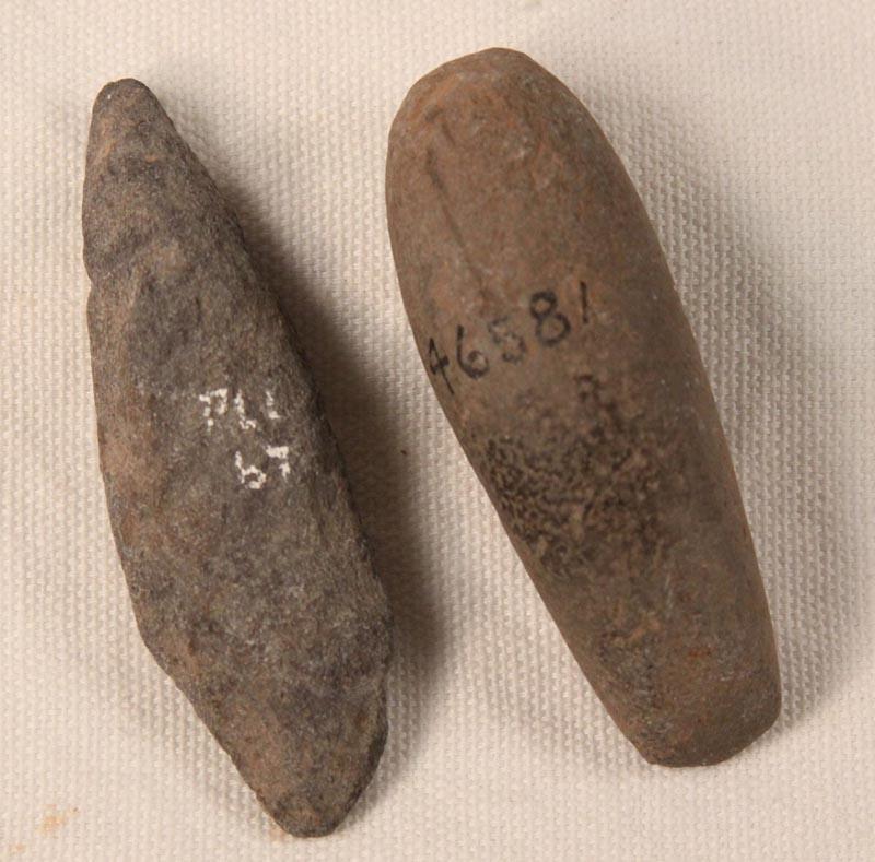 2 Ancient California Native American Small Stone Pestle & Scraper?