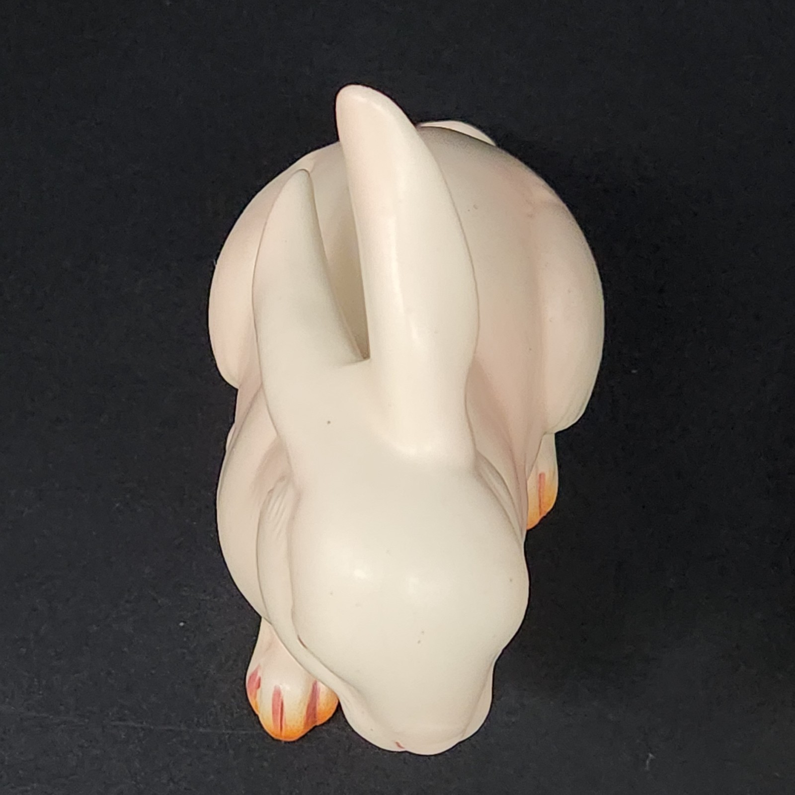 Set Of 3 Vtg Ceramic Lefton White Bunnies Rabbits H7143 & H880 Pink Eyes Easter