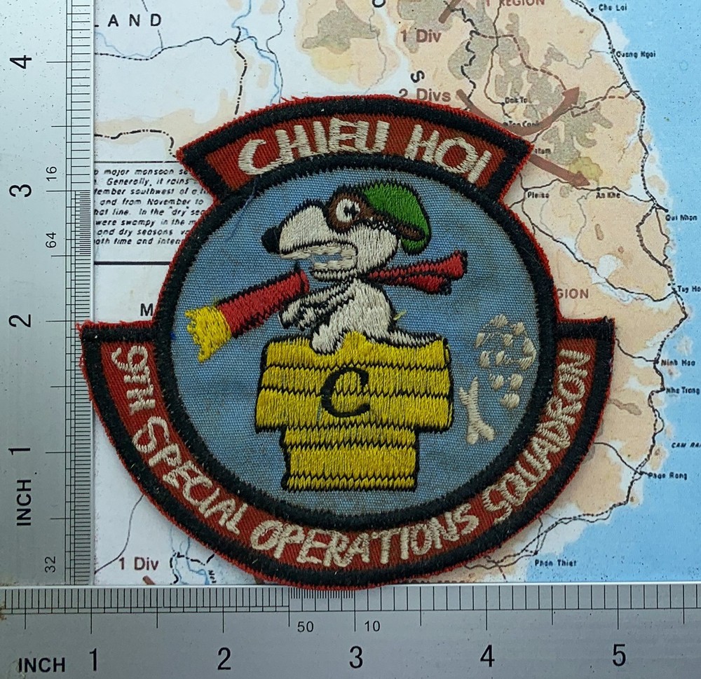 Patch , Psy Ops Snoopy , Chieu Hoi , Patch , 9th Special Operations , t11-241