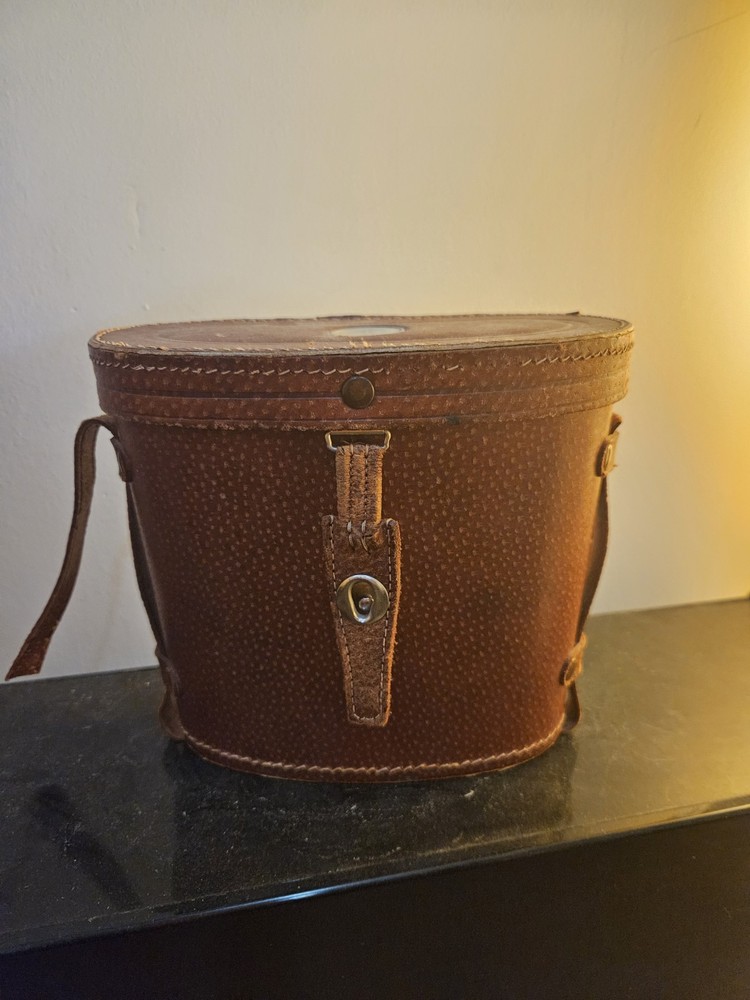 Vintage World War 1 Binoculars Case With Compass