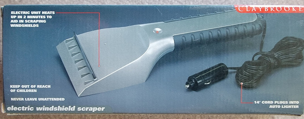 Winter car electric windshield scraper