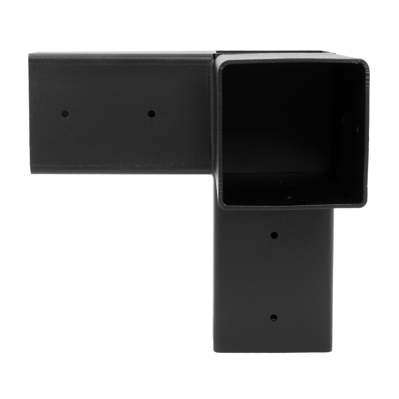8PCS Black Powder Coated Pergola Brackets Kit 3-Way Right Angle Corner Bracket