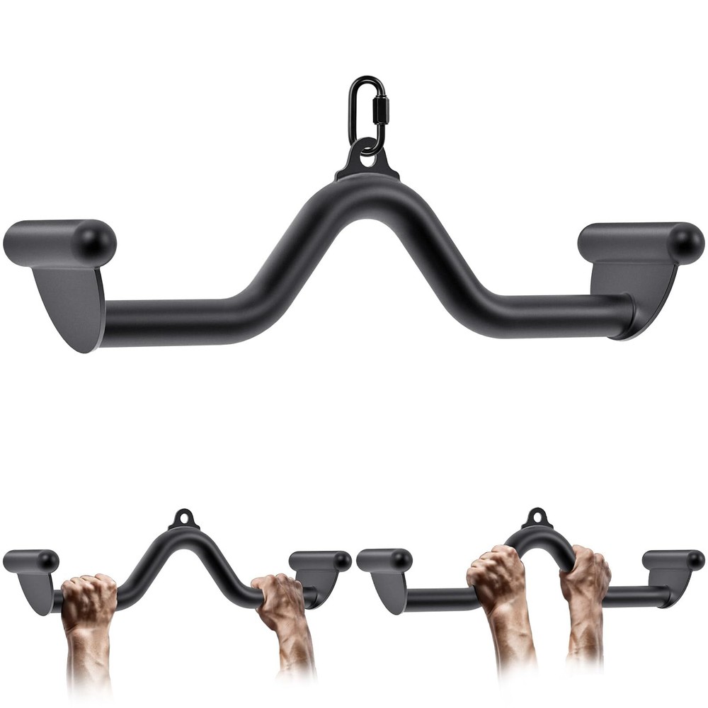 20" LAT Pull Down Bars Cable Machine Attachment Rowing T-bar V-bar Set Back S...