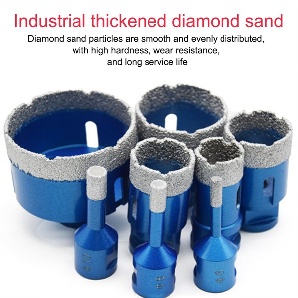 M14 Brazed Diamond Drill Set Ceramic Tile Stone Drilling Angle Grinding Machine