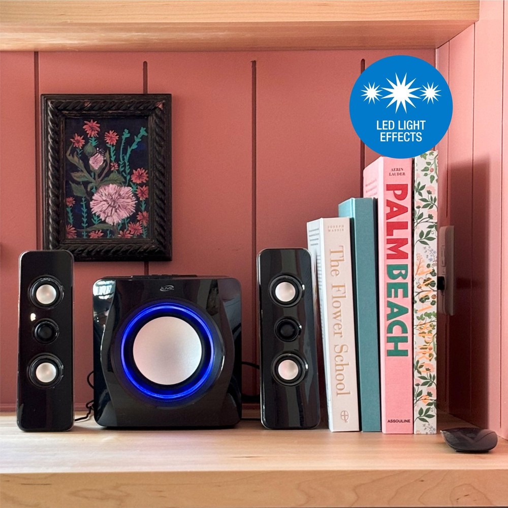 iLive Electronics Bluetooth Speaker System with Built-in Subwoofer, 7.28 x 8....
