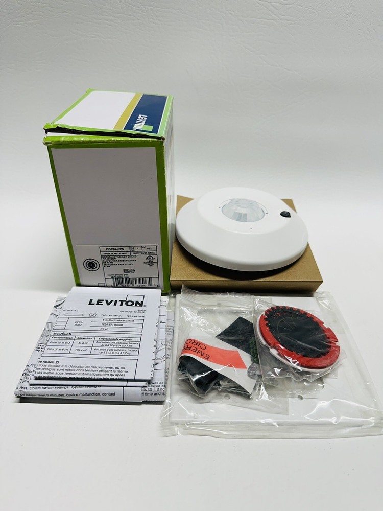 NEW Leviton ODC04-IDW Occupancy Sensor