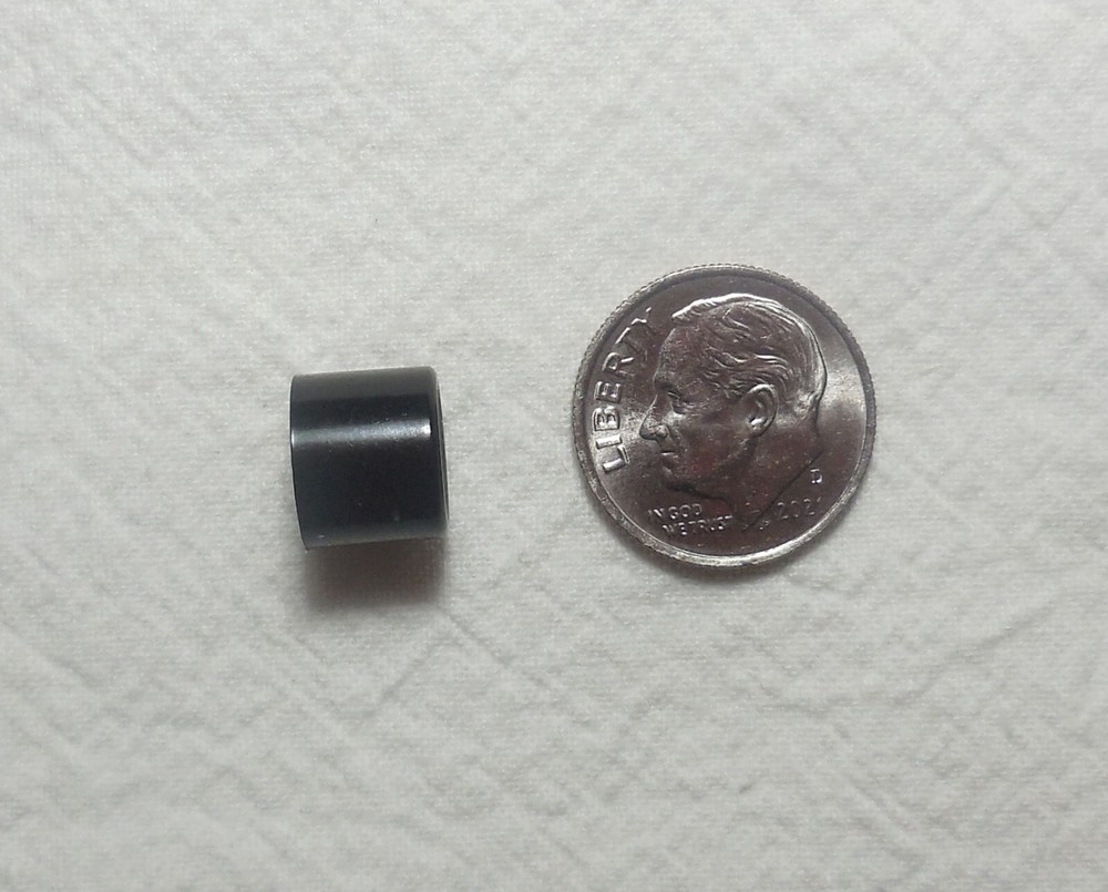 Qty(2) Black RH Threaded Knob 3-56