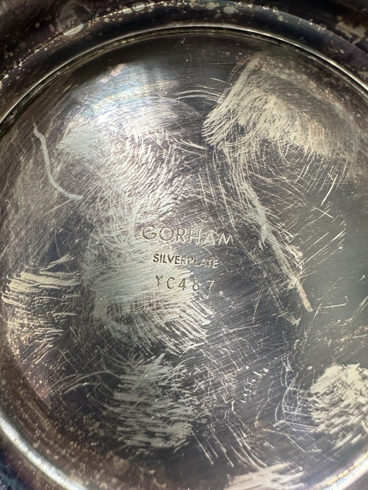 Antique Gorham Silver Plate 8" Colonial Pitcher, Stamped YC487