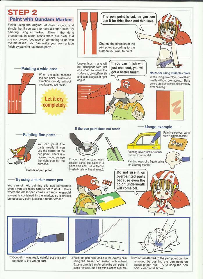 GSI Creos Gundam Marker Sets of Six. 13 Different Sets Buy Two Or More And Save