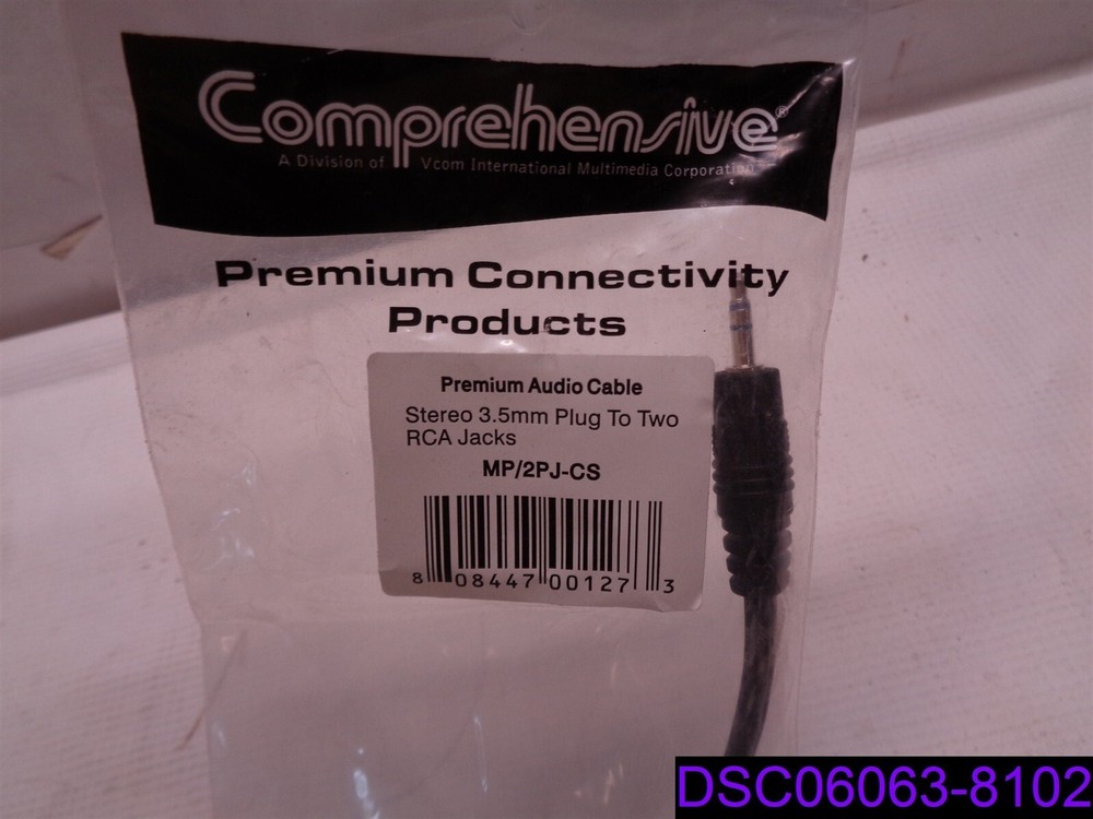 Qty = 8: Comprehensive MP/2PJ-CS Audio Cable Adapter 6"