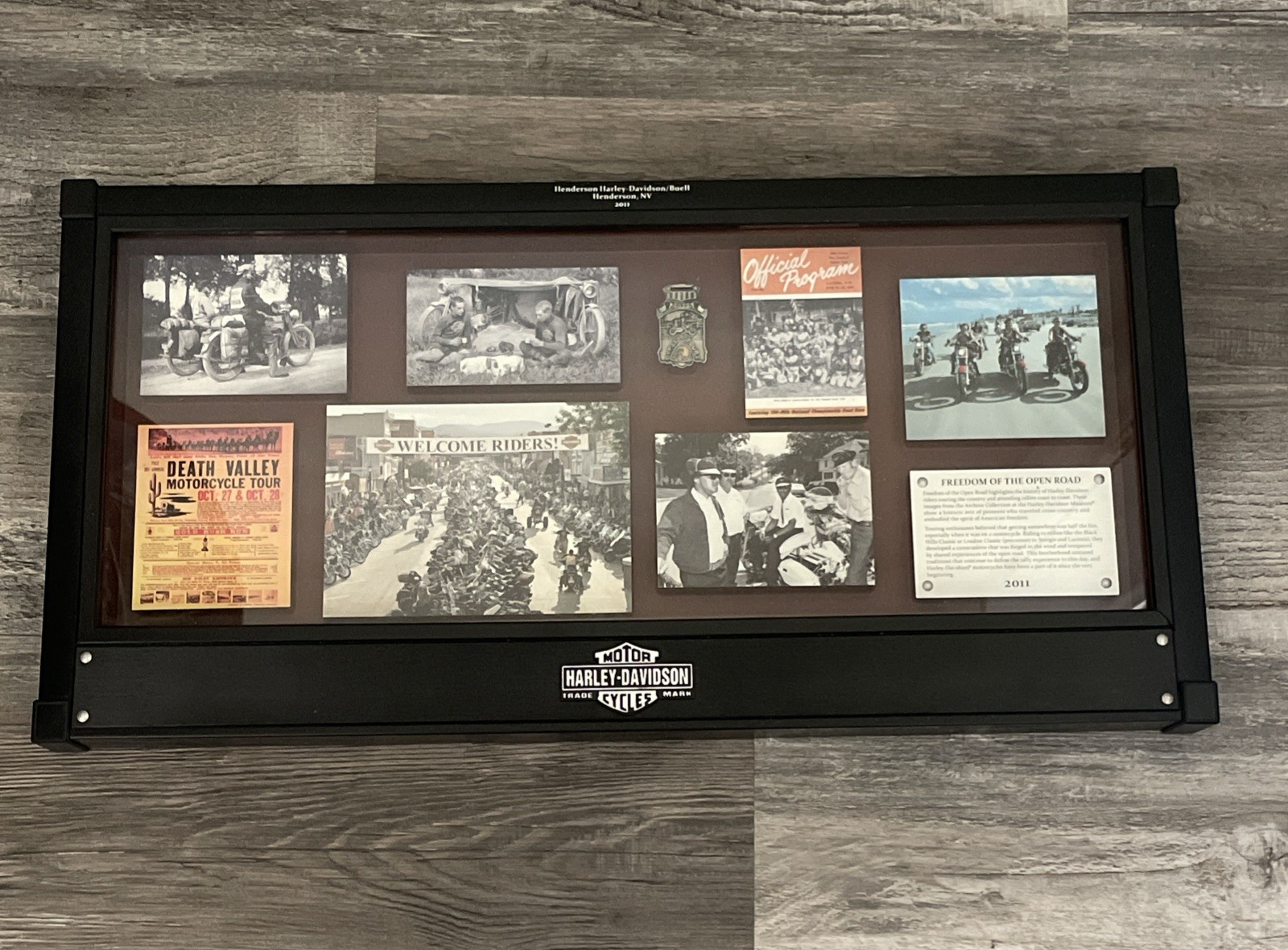 Harley Davidson Shadow Box Vintage Collector