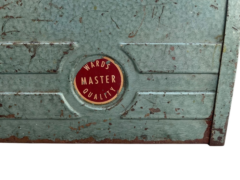 Vintage Ward Master Tool Box W/Misc Tools (LOCAL PICKUP)