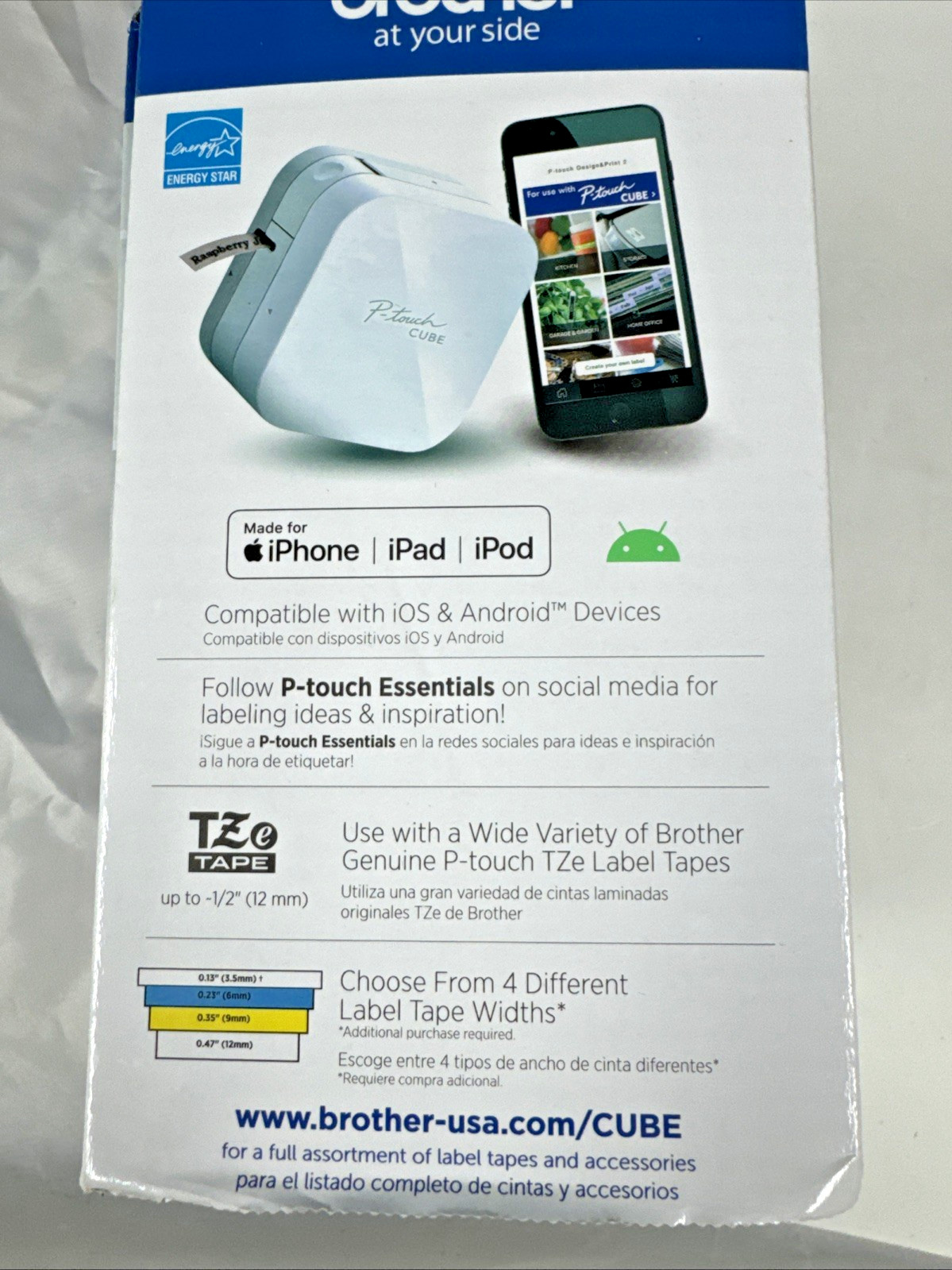 Brother P-Touch Cube Smartphone PT-P300BT Bluetooth Wireless Label Maker