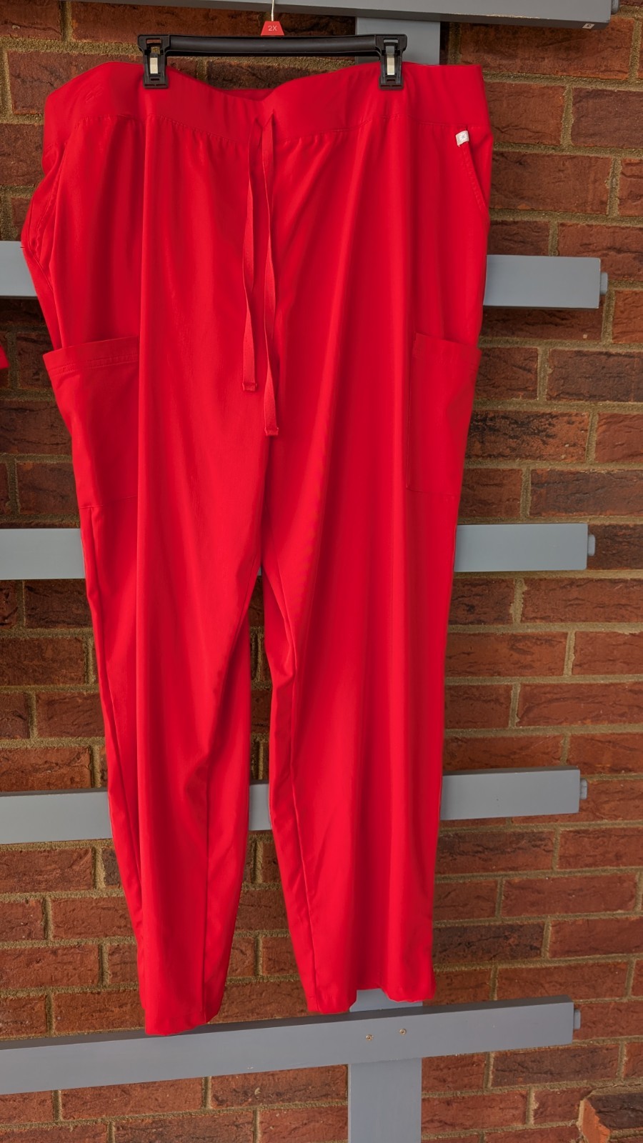Hypothesis Scrub Set 3XL Red Drawstring Tall Pants and Top