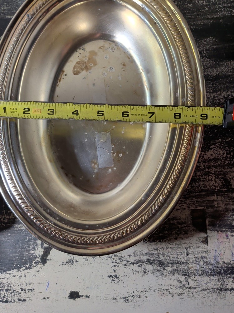 Vintage Silverplate Oval Shape Trays