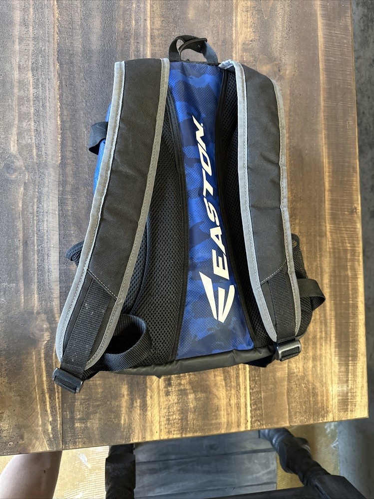 Easton Game Ready Baseball Softball Backpack Grey Blue Black Camo
