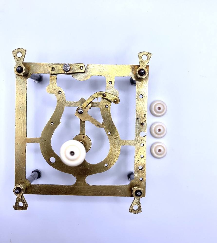 Antique Cuckoo Clock- Original Turning and threaded Nuts (4)