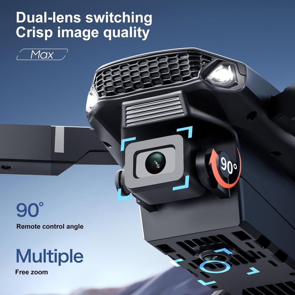 4K Dual Camera Drone 5G WiFi Brushless Foldable RC Quadcopter Screen Remote