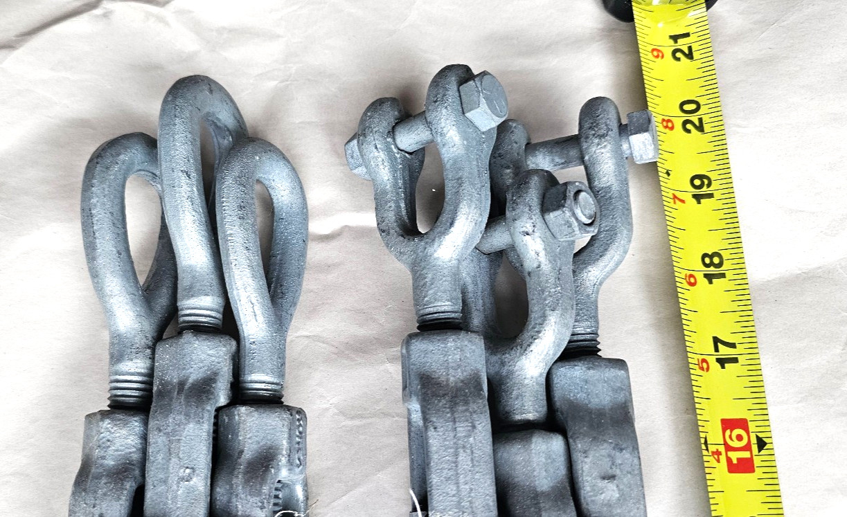 Eye & Jaw 1/2" 12" Galvanized steel Turnbuckle Stamped KOREA