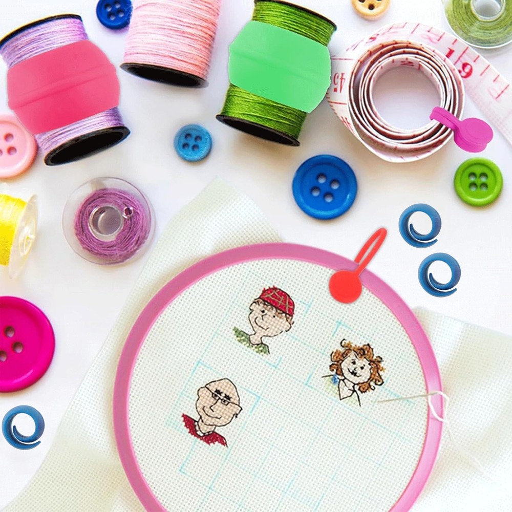 40PCS Thread Spool Huggers for Sewing Spools Avoid Loose Ends Prevent Tails f...