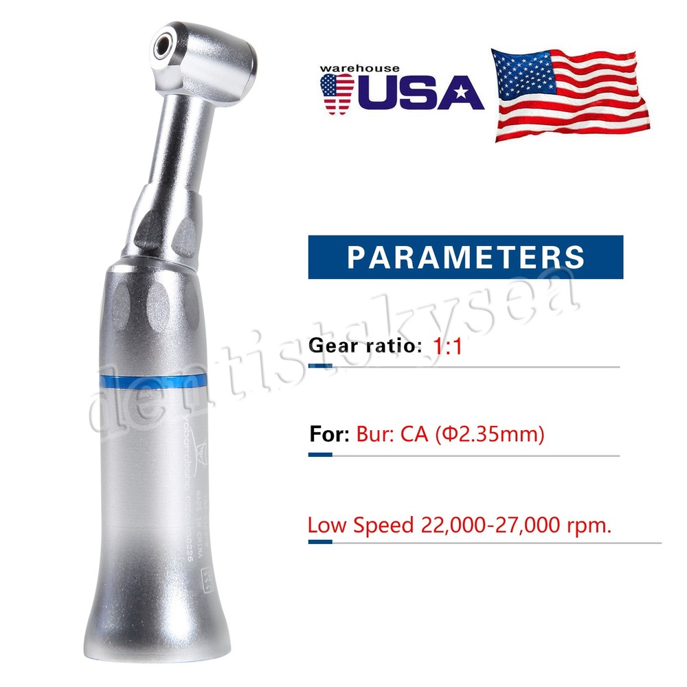 Dental Slow Low Speed Handpiece Contra Angle Push Button E-type NEW US