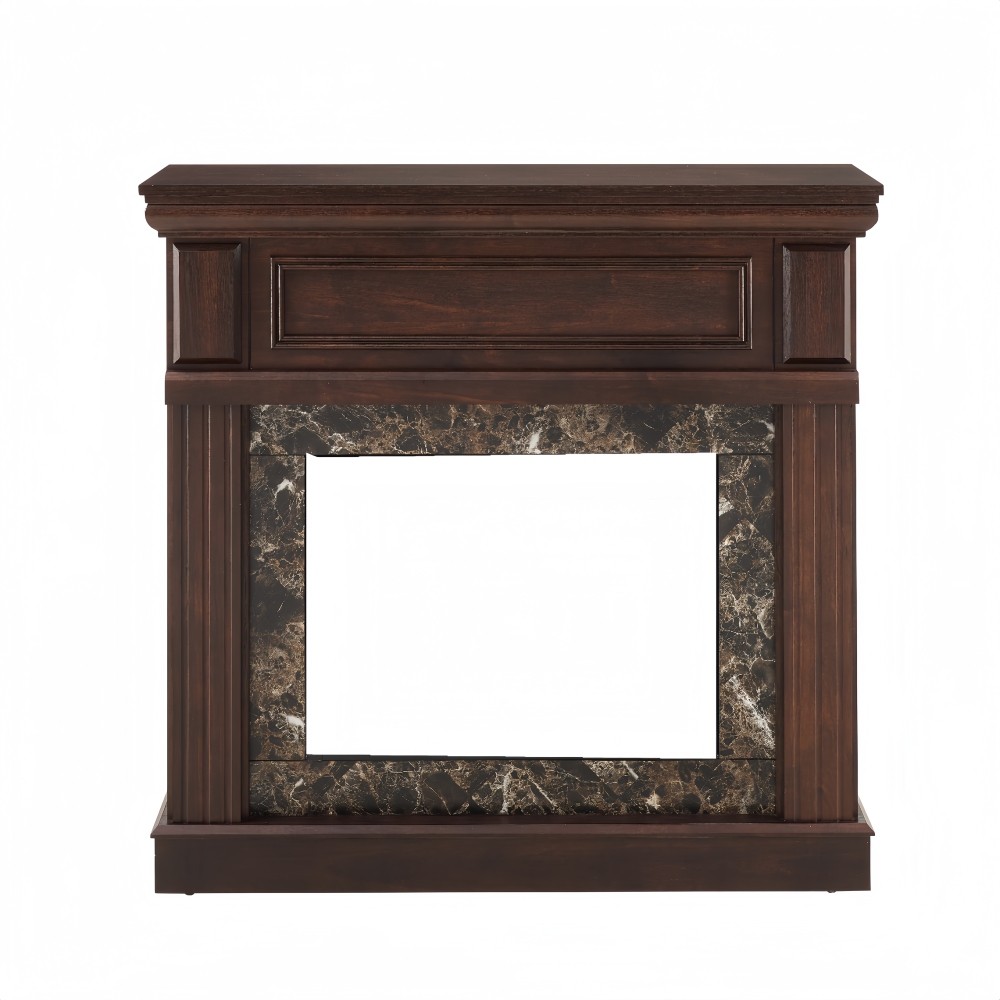 23" Electric Fireplace Mantel with Insert & Remote Control, Cherry