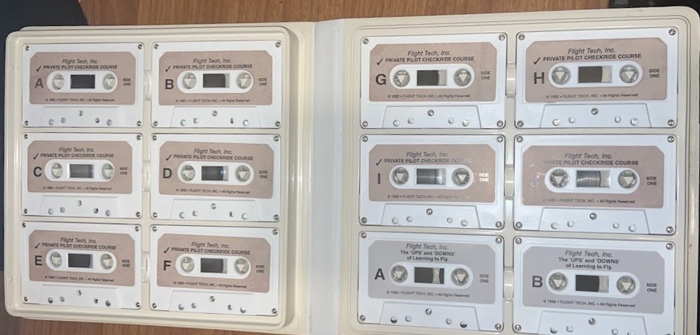 FLIGHT TECH Private Pilot Checkride Course on Cassette Tapes