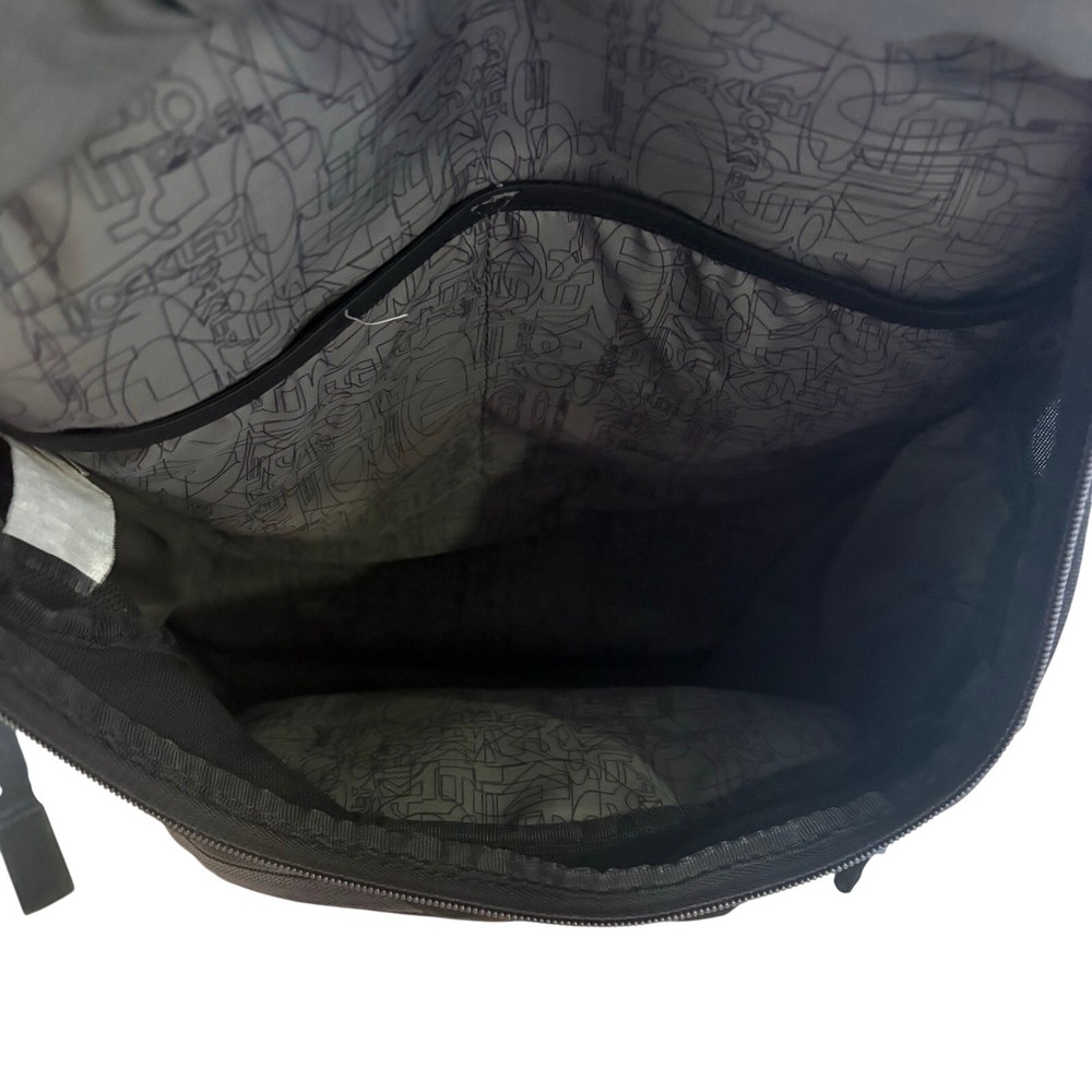 Oakley Backpack Laptop Holder Sunglasses Case Black Gray Multiple Compartments