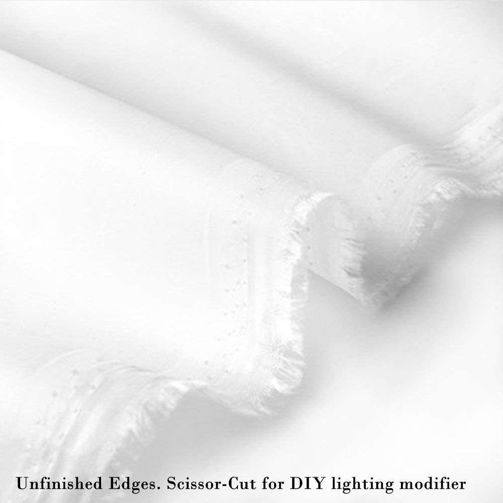Light Diffuser Diffusion Fabric 2 Yard x 67 Inch 2 x 1.7m Nylon Silk White