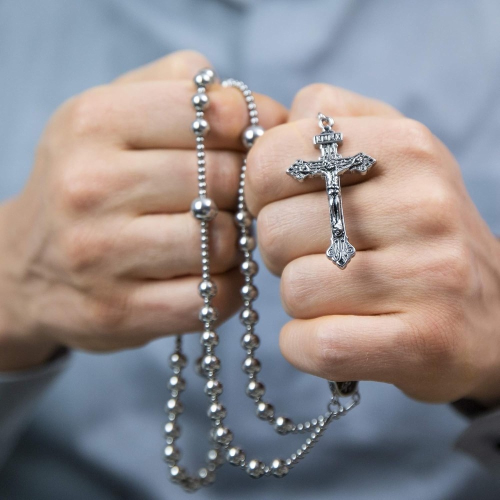 Stainless Steel Catholic Rosary Beads/