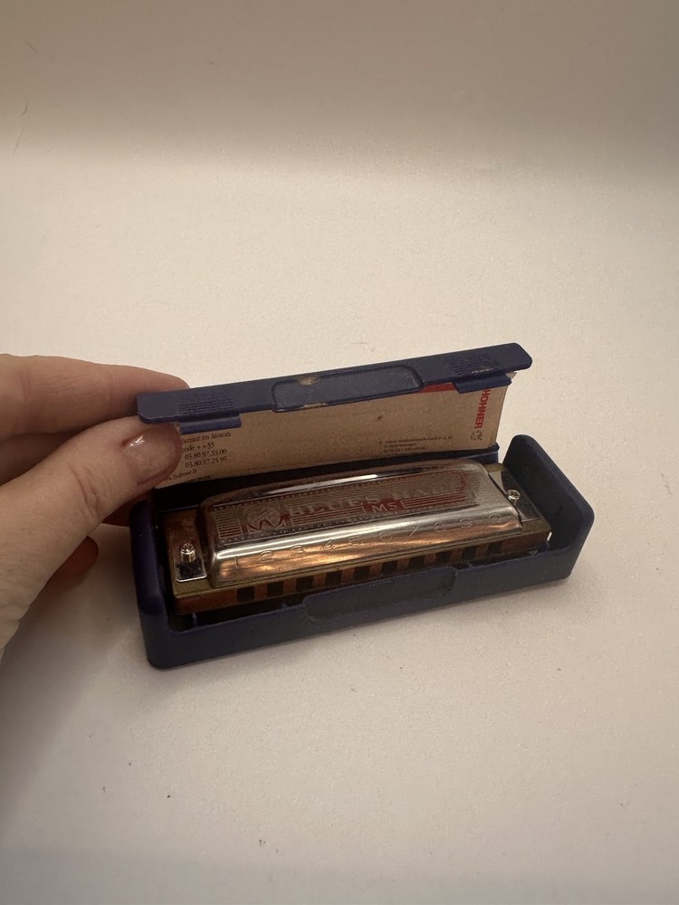 Vintage Old Hohner Blues Harp Harmonica G