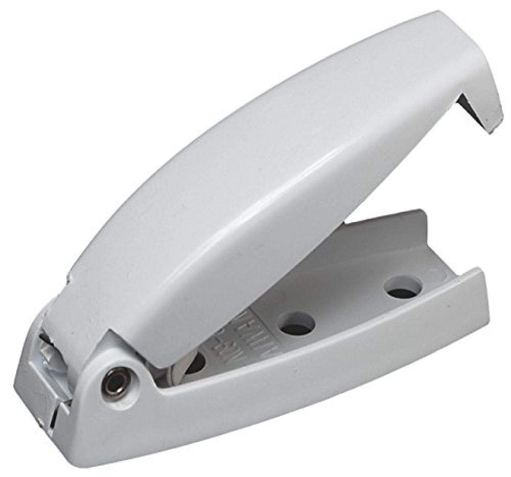 E211, Plastic Rounded Baggage Door Catch, White, 2 Per Pack, Compartment Hard...