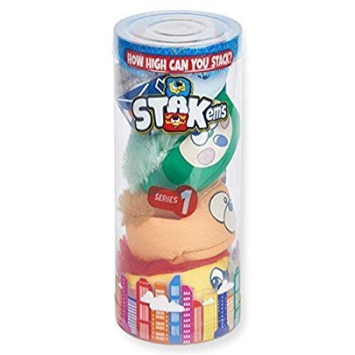 Stakems Stacking Stack Up Toy Games, Series 1, Pack A, 4 Piece