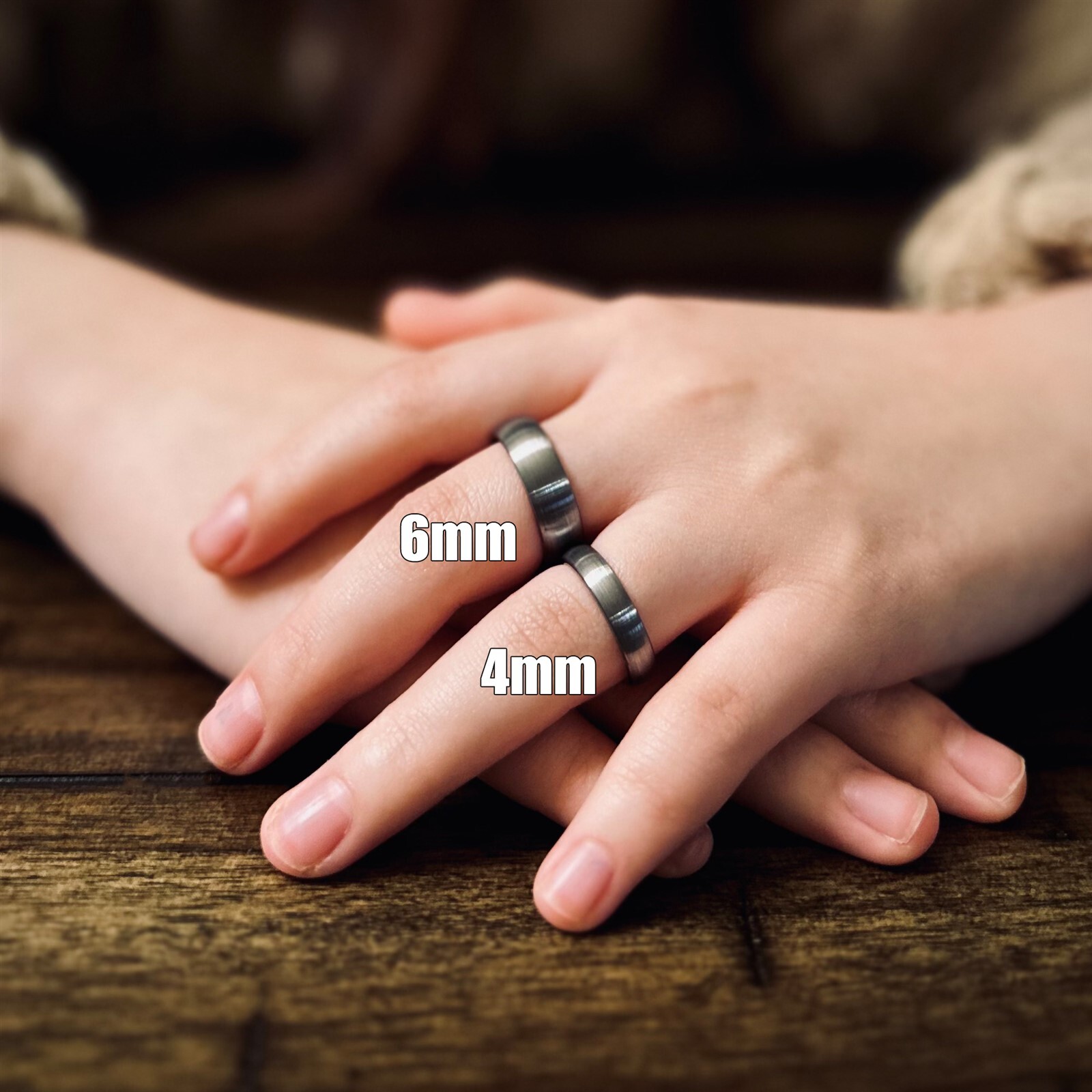 4/6/8mm Classy & Gorgeous Brushed Silver Tungsten Plain Wedding Band Ring