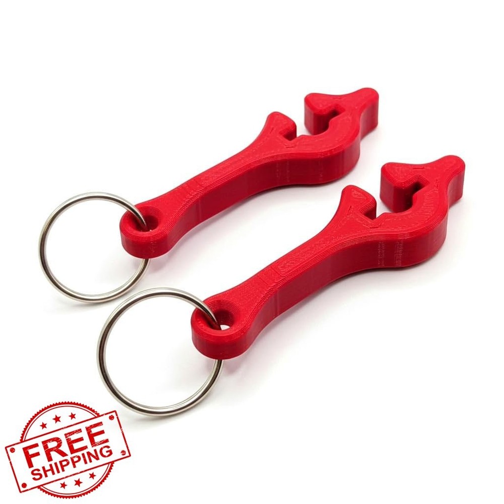 HelperKat Mini Enfit Wrench | 2 Pack | Fire Engine Red