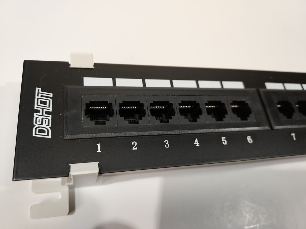 Dshot 12 Port UTP 10 inch Cat6 Network Wall Mount Surface Patch Panel Board