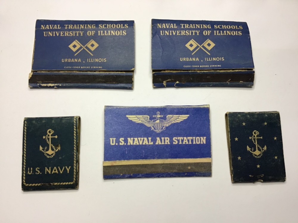 WW2 US Naval Matchbook Covers