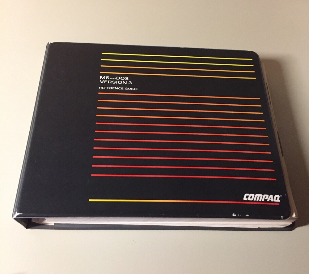 Vintage 1985 COMPAQ MS DOS & BASIC Version 3 Manuals VHTF