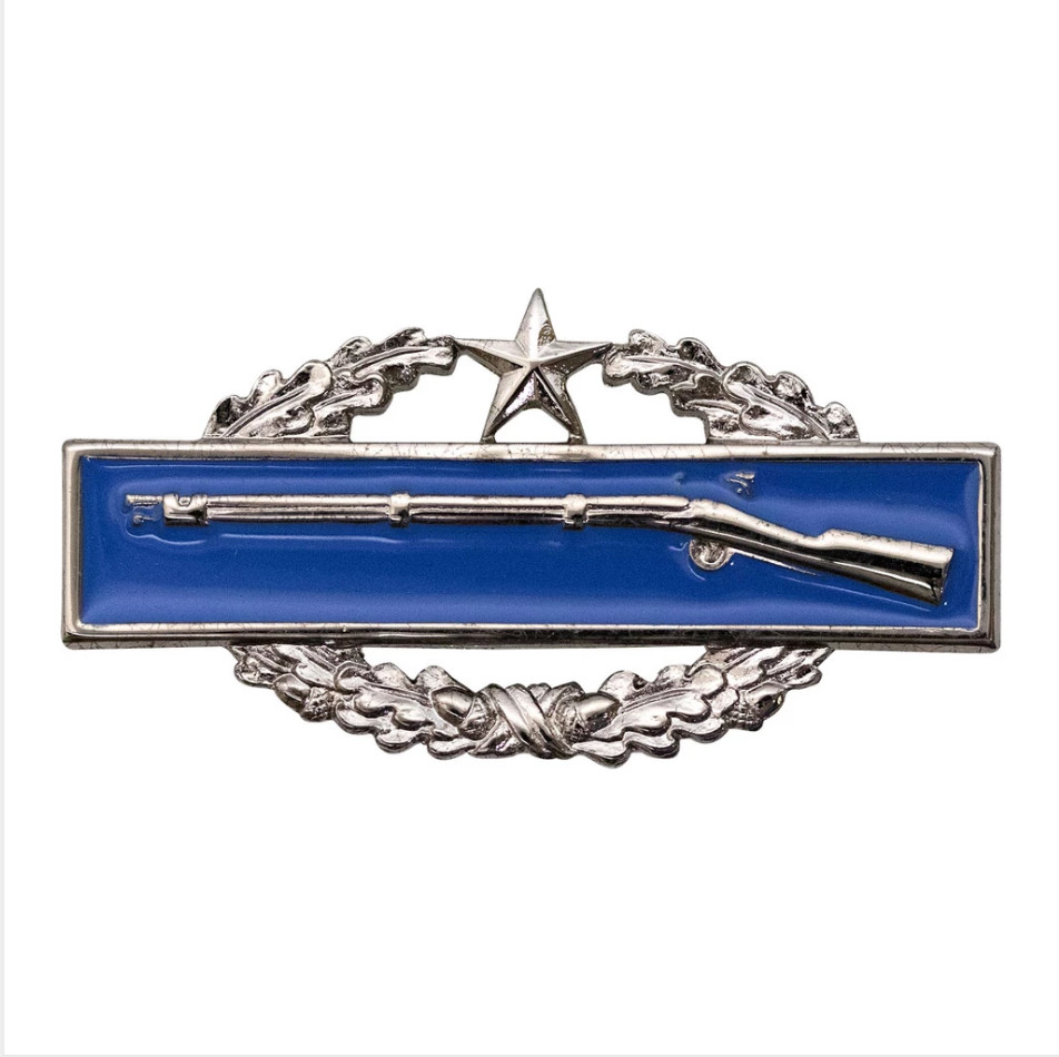 GENUINE U.S. ARMY BADGE: COMBAT INFANTRY SECOND AWARD - MINIATURE