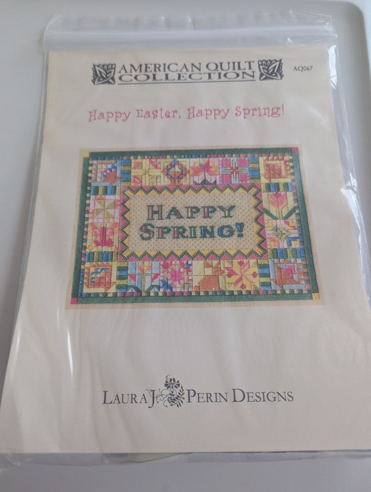 'Happy Easter Happy Spring!' Plastic Canvas Pattern (Inc ALL Theards)