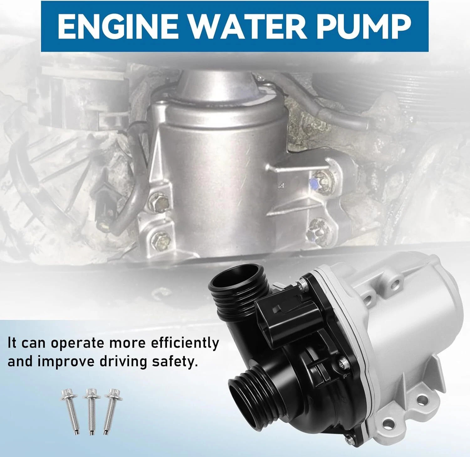 Electric Engine Water Pump w/Thermostat 11517632426 For BMW 335i 535i x1 x3 X5