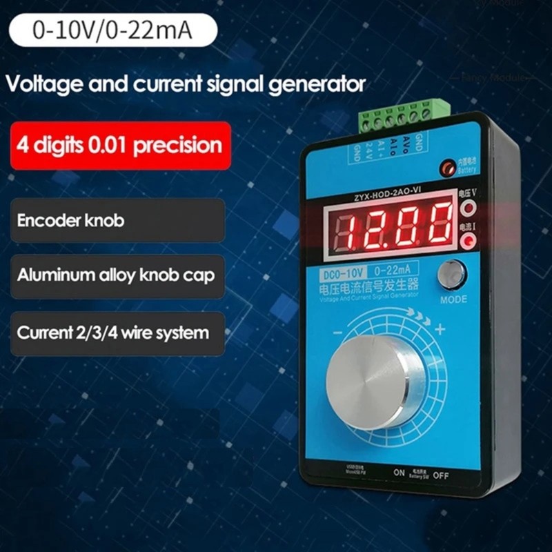Handheld Signal Generator for Precise Current Voltage Output in Calibration Task