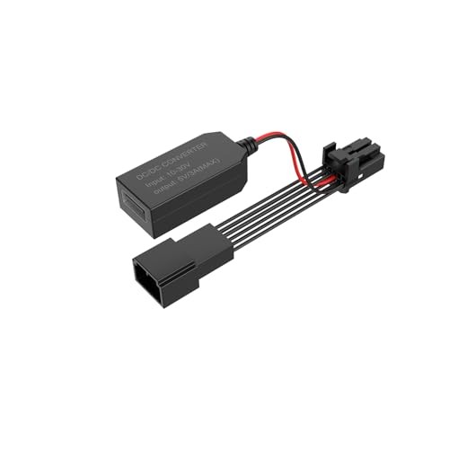 Dashcam Power Adapter – Rearview Mirror Mount, Built-in USB, Adjustable for