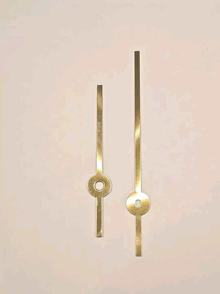 New 3-3/4" Thin Tower Pattern  Brass/Gold Clock Hands - DIY - Single Set