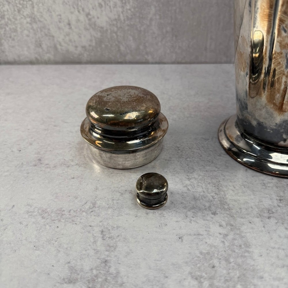 Antique 1883 FB Rogers Silver CO Tea Urn Pot Neiman Marcus Silver-plated 4 Set