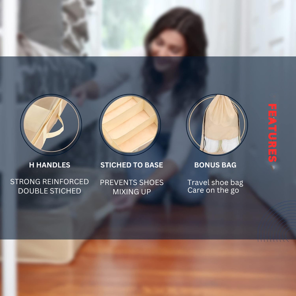 UNDER BED SHOE ORGANIZER