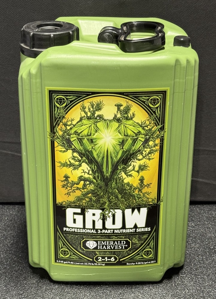 Emerald Harvest Grow (2 - 1 - 6) Base Nutrient 2.5 Gallons